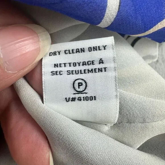 Diane Von Furstenberg 100% Silk Dress Long Sleeve Hi-Lo Floral Summer Dress Sz 6 - Picture 14 of 15